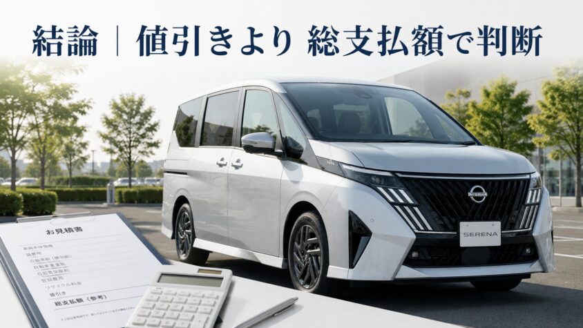 結論・セレナC28の値引き相場と交渉で押さえるべきポイント