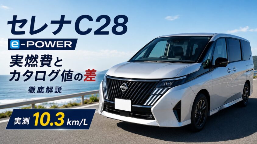 セレナC28 e-POWERの実燃費10.3km/L