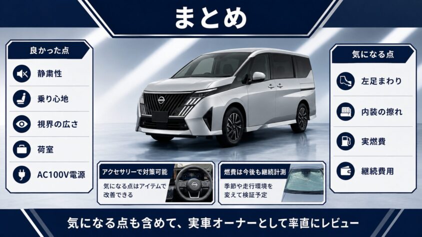 セレナC28のオーナーレビューのまとめ
