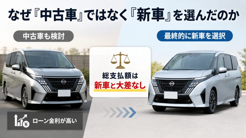 セレナC28 e-POWERの購入と自社ローン：なぜ中古車ではなく新車を選んだのか