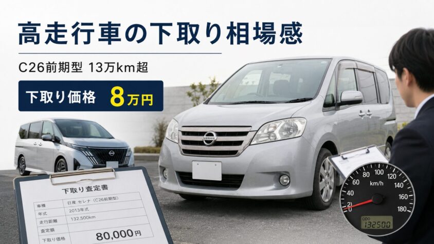 セレナC28の値引き交渉：高走行車の下取りはどこまで期待できる？実体験ベースの相場感